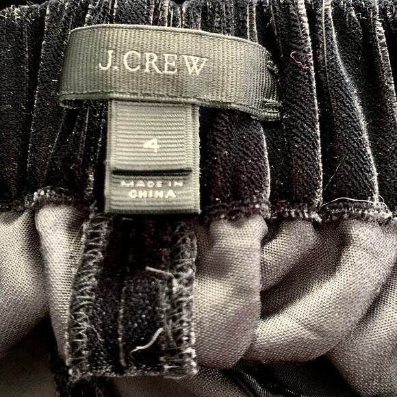J. Crew Easy Pull On Velvet Pants Size 4 - Picture 7 of 8